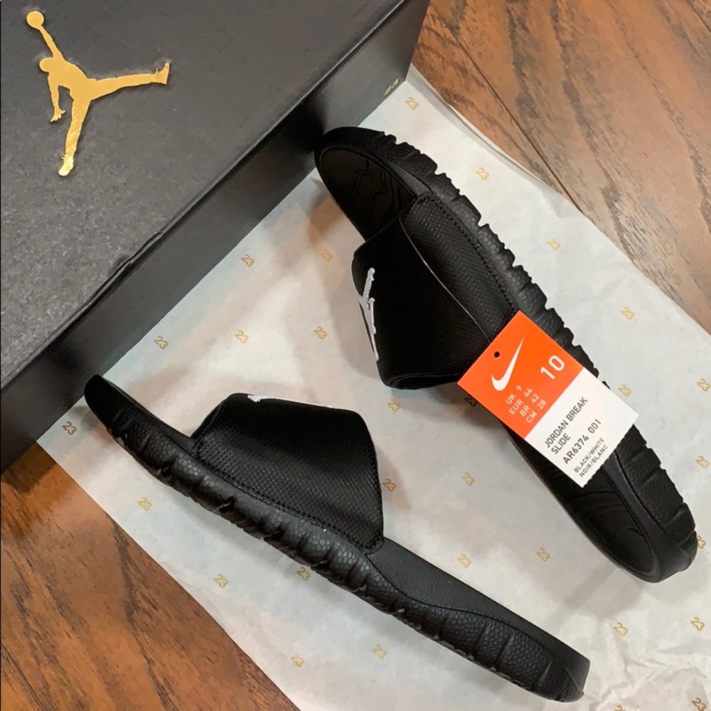 JORDAN BREAK SLIDE Black/White - Picture 7 of 16